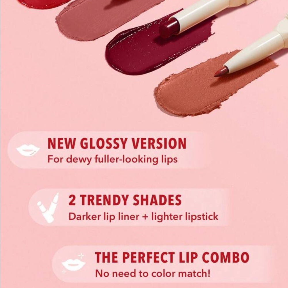 SHEGLAM Glam 101 Sheer Tinted Lipstick & Liner Duo-Cinna-Swirl - Picture 5 of 5